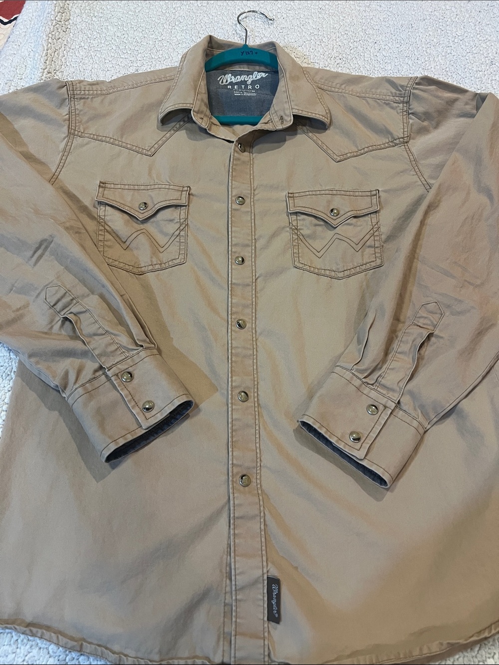 Wrangler RETRO Tan Lightweight Western Shirt Jacket
